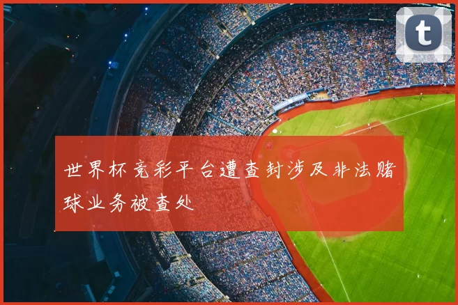 世界杯竞彩平台遭查封涉及非法赌球业务被查处